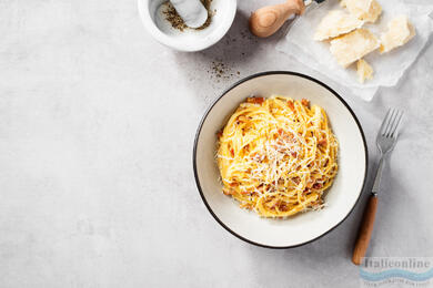 Pasta Carbonara a Cacio e Pepe. Symboly rímskej kuchyne