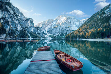 Lago di Braies, zrkadlo neba