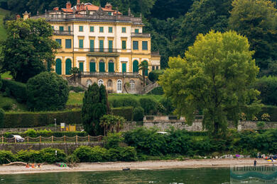 Park a vila Pallavicino pri jazere Maggiore