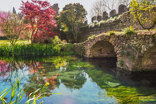 Magická záhrada Giardino di Ninfa