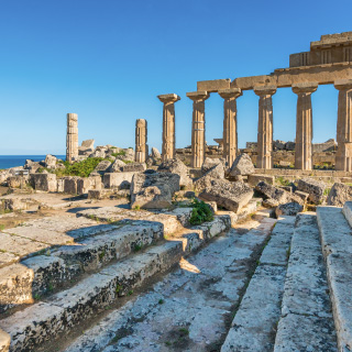 Ruiny starogréckeho mesta Selinunte, Sicília